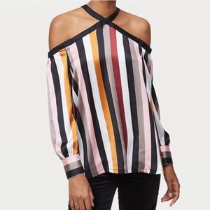 LOFT Silk Stripped blouse